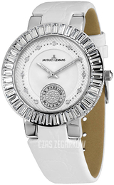Jacques Lemans La Passion Biały/Skóra Ø40 mm 1-1683B