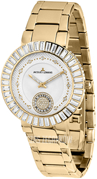 Jacques Lemans La Passion Biały/Stal w odcieniu złota Ø40 mm 1-1683F