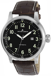 Jacques Lemans Porto Czarny/Skóra Ø48 mm 1-1723A