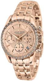 Jacques Lemans Liverpool Różowe złoto/Stal w kolorze różowego złota Ø36 mm 1-1724E