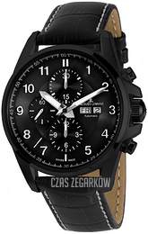 Jacques Lemans Liverpool Czarny/Skóra Ø44 mm 1-1750C