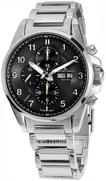 Jacques Lemans Liverpool Czarny/Stal Ø44 mm 1-1750D