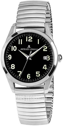 Jacques Lemans Liverpool Czarny/Stal Ø39 mm 1-1769J