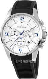 Jacques Lemans Liverpool Biały/Guma Ø44 mm 1-1799B