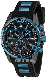 Jacques Lemans Liverpool Czarny/Stal Ø46 mm 1-1805C