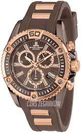 Jacques Lemans Liverpool Brązowy/Stal w kolorze różowego złota Ø46 mm 1-1805F