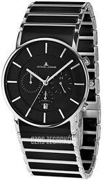 Jacques Lemans York Czarny/Stal Ø42 mm 1-1815A