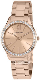 Jacques Lemans Rome Różowe złoto/Stal w kolorze różowego złota Ø37 mm 1-1841H