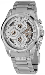 Jacques Lemans Liverpool Biały/Stal Ø44 mm 1-1847F