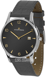Jacques Lemans London Szary/Skóra Ø38 mm 1-1850ZE