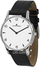 Jacques Lemans London Biały/Skóra Ø28 mm 1-1851ZB