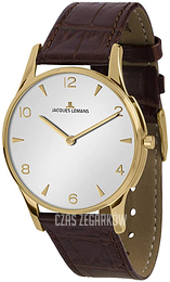 Jacques Lemans London Biały/Skóra Ø28 mm 1-1851ZD