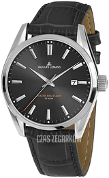 Jacques Lemans Derby Szary/Skóra Ø40 mm 1-1859A