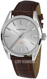 Jacques Lemans Derby Srebrny/Skóra Ø40 mm 1-1859B