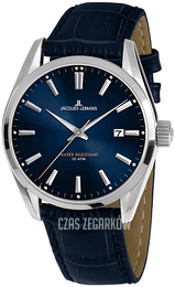 Jacques Lemans Derby Niebieski/Skóra Ø40 mm 1-1859C