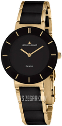 Jacques Lemans Monaco Czarny/Stal w odcieniu złota Ø38 mm 1-1866E