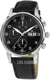 Jacques Lemans London Czarny/Skóra Ø40 mm 1-1927A