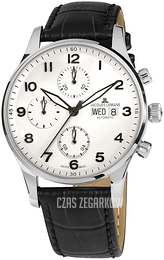 Jacques Lemans London Biały/Skóra Ø40 mm 1-1927B