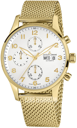 Jacques Lemans London Biały/Stal w odcieniu złota Ø40 mm 1-1927F