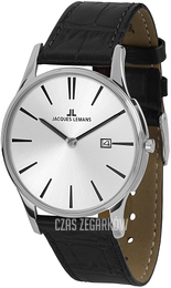 Jacques Lemans London Srebrny/Skóra Ø36 mm 1-1937B