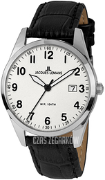 Jacques Lemans Vienna Biały/Skóra Ø40 mm 1-2002B