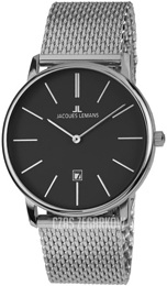 Jacques Lemans Serie 200 Czarny/Stal Ø40 mm 1-2003I