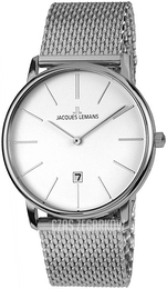 Jacques Lemans Serie 200 Srebrny/Stal Ø40 mm 1-2003J