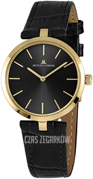 Jacques Lemans Milano Czarny/Skóra Ø34 mm 1-2024E