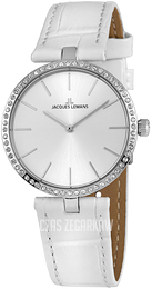 Jacques Lemans Milano Srebrny/Skóra Ø34 mm 1-2024G