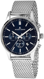 Jacques Lemans Niebieski/Stal Ø42 mm 1-2025H