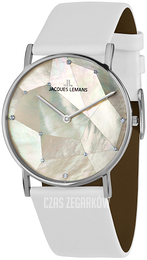 Jacques Lemans York Biały/Skóra Ø37 mm 1-2050B