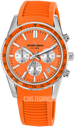 Jacques Lemans Liverpool Pomarańczowy/Guma Ø39 mm 1-2059F