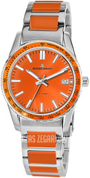 Jacques Lemans Liverpool Pomarańczowy/Czeramiczna Ø39 mm 1-2060L