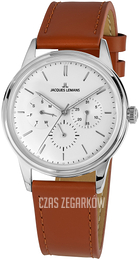Jacques Lemans Retro Classic Biały/Skóra Ø39 mm 1-2061B