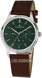 Jacques Lemans Retro Classic Zielony/Skóra Ø39 mm 1-2061C