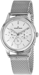 Jacques Lemans Retro Classic Biały/Stal Ø39 mm 1-2061G