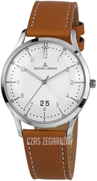 Jacques Lemans Biały/Skóra Ø41 mm 1-2066B