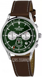 Jacques Lemans Retro Classic Zielony/Skóra Ø41 mm 1-2068D