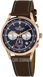 Jacques Lemans Niebieski/Skóra Ø41 mm 1-2068G