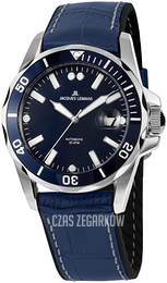 Jacques Lemans Liverpool Niebieski/Skóra Ø42 mm 1-2089C