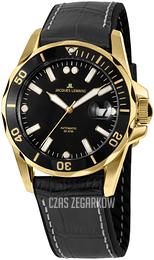 Jacques Lemans Liverpool Czarny/Skóra Ø42 mm 1-2089D