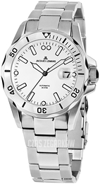 Jacques Lemans Liverpool Biały/Stal Ø42 mm 1-2089F