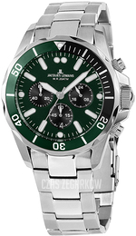 Jacques Lemans Liverpool Zielony/Stal Ø44 mm 1-2091H