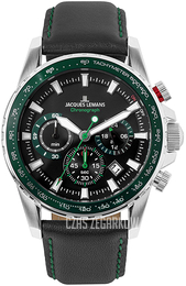 Jacques Lemans Liverpool Czarny/Skóra Ø42 mm 1-2099C