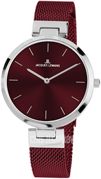 Jacques Lemans Milano Czerwony/Stal Ø34 mm 1-2110I