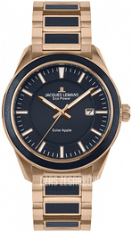 Jacques Lemans Eco Power Solar Niebieski/Skóra Ø40 mm 1-2116F