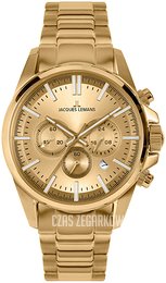 Jacques Lemans Liverpool Żółte złoto/Stal w odcieniu złota Ø44 mm 1-2119I