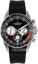 Jacques Lemans Liverpool Czarny/Guma Ø40 mm 1-2127A