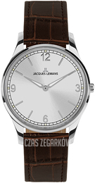 Jacques Lemans Srebrny/Skóra 1-2129B