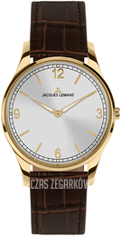 Jacques Lemans Srebrny/Skóra 1-2129C